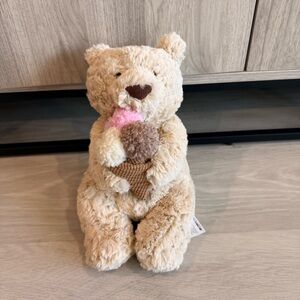 NWT Jellycat Bartholomew Bear Ice Cream /  Jellycat Oatus Bear with Ice Cream